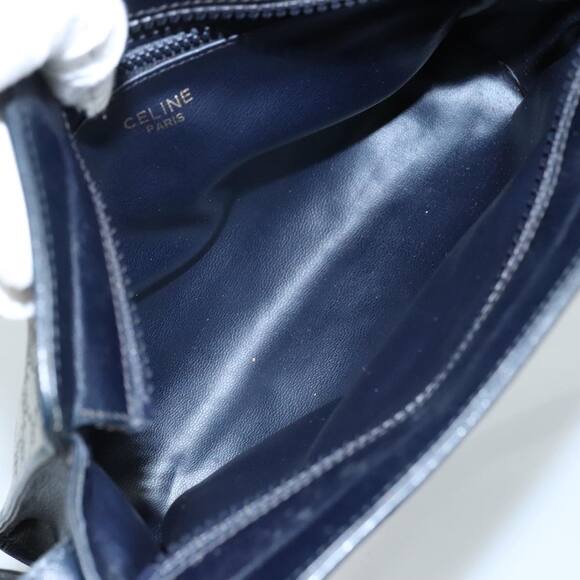 CELINE Macadam Canvas Shoulder Bag Coated Canvas Navy - Picture 11 of 16